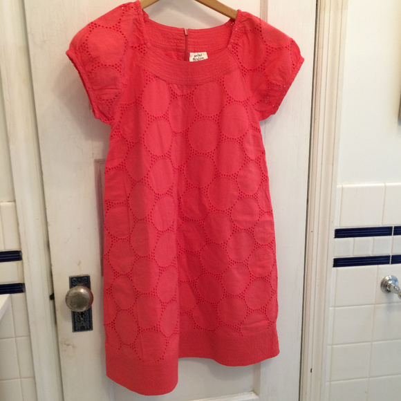 Mini Boden Other - Mini Boden Eyelet Coral Dress